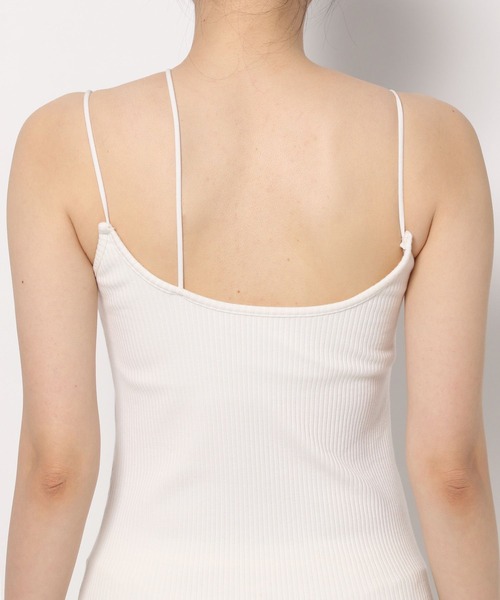 LOWRYS FARM（ローリーズファーム）の「スタイルUPカップアシメＳＴ　177888（タンクトップ・レディース・アイボリー/その他/ブラック/ブラック系その他・FREE）」の6枚目の写真