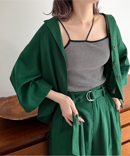 LOWRYS FARM（ローリーズファーム）の「スタイルUPカップアシメＳＴ　177888（タンクトップ・レディース・アイボリー/その他/ブラック/ブラック系その他・FREE）」の22枚目の写真