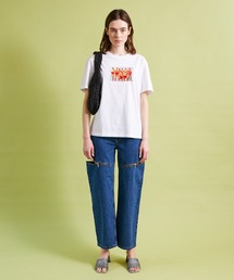 「MAISON SPECIAL」 「Carne Bollente」半袖Tシャツ M ホワイト レディース Carne Bollente】Forever Yours