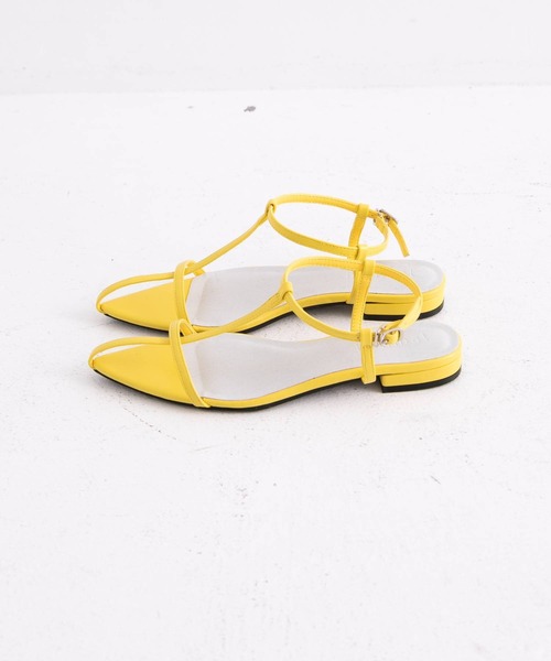 bohmal（ボマール）の「ポインテッドトゥTストラップサンダル（サンダル・レディース・ブラック/シルバー/イエロー・23.0cm/23.5cm/24.0cm/24.5cm）」の9枚目の写真