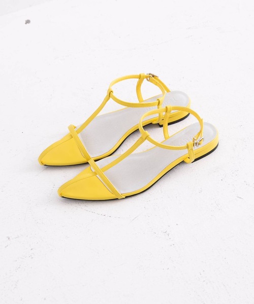 bohmal（ボマール）の「ポインテッドトゥTストラップサンダル（サンダル・レディース・ブラック/シルバー/イエロー・23.0cm/23.5cm/24.0cm/24.5cm）」の10枚目の写真