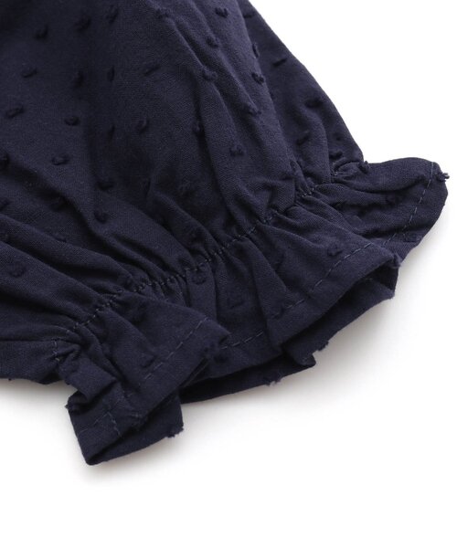 apres les cours（アプレレクール）の「オーガンジーカラーブラウス（シャツ/ブラウス・キッズ・アイボリー/ネイビー・90/140/130/120/80/100/110）」の3枚目の写真