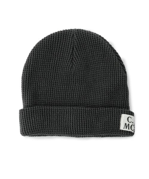 coen（コーエン）の「【C.MC】コットンワッフルビーニー（ニット帽）（ニットキャップ/ビーニー・メンズ・ブラック/グレー/コバルトブルー/ネイビー・フリー）」の2枚目の写真
