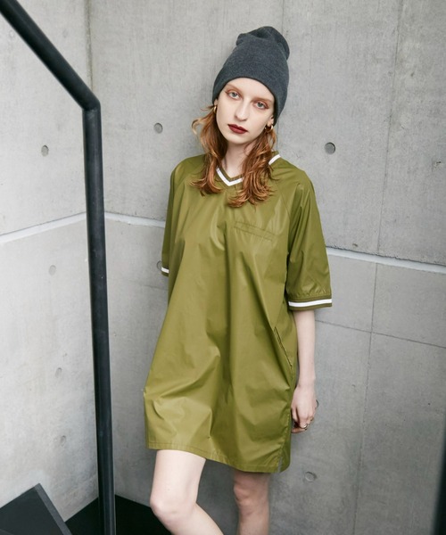WONEM(ウォンエム)の「frostedラインミニワンピース(ワンピース・レディース・カーキ/ネイビー・FREE)」の9枚目の写真
