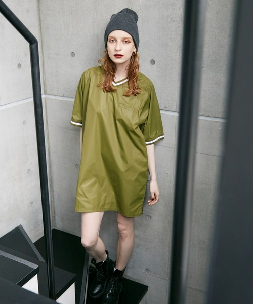 WONEM(ウォンエム)の「frostedラインミニワンピース(ワンピース・レディース・カーキ/ネイビー・FREE)」の11枚目の写真