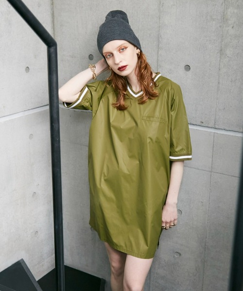 WONEM(ウォンエム)の「frostedラインミニワンピース(ワンピース・レディース・カーキ/ネイビー・FREE)」の10枚目の写真