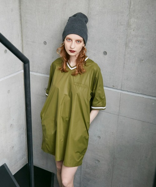 WONEM(ウォンエム)の「frostedラインミニワンピース(ワンピース・レディース・カーキ/ネイビー・FREE)」の12枚目の写真