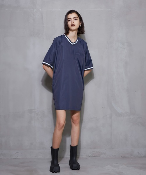 WONEM(ウォンエム)の「frostedラインミニワンピース(ワンピース・レディース・カーキ/ネイビー・FREE)」の19枚目の写真