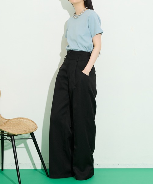THE YOn(ザヨン)の「ダブルウエストヘリンボーンフロントタックパンツ(その他パンツ・レディース・ベージュ/グレー/ブラック・S/M)」の17枚目の写真