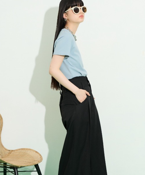 THE YOn(ザヨン)の「ダブルウエストヘリンボーンフロントタックパンツ(その他パンツ・レディース・ベージュ/グレー/ブラック・S/M)」の19枚目の写真