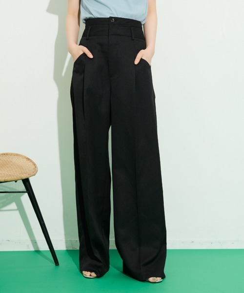 THE YOn(ザヨン)の「ダブルウエストヘリンボーンフロントタックパンツ(その他パンツ・レディース・ベージュ/グレー/ブラック・S/M)」の21枚目の写真