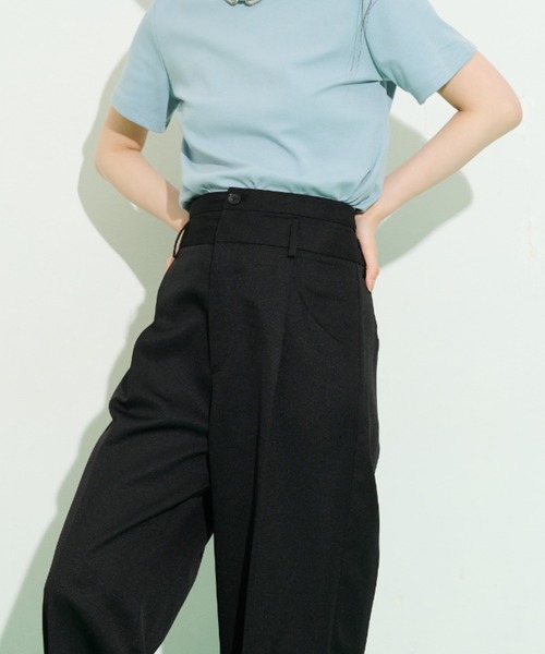 THE YOn(ザヨン)の「ダブルウエストヘリンボーンフロントタックパンツ(その他パンツ・レディース・ベージュ/グレー/ブラック・S/M)」の20枚目の写真