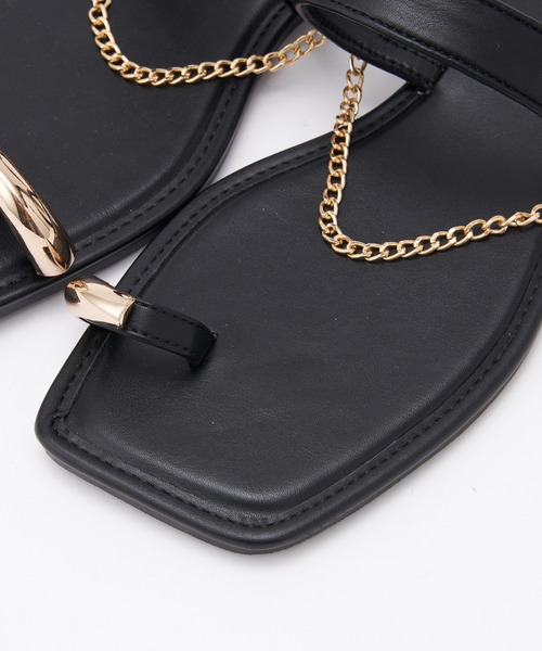 COLONY 2139(コロニートゥーワンスリーナイン)の「チェーントングサンダル(サンダル・レディース・オフホワイト/ブラック・SMALL/LARGE/MEDIUM)」の21枚目の写真