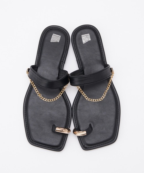 COLONY 2139(コロニートゥーワンスリーナイン)の「チェーントングサンダル(サンダル・レディース・オフホワイト/ブラック・SMALL/LARGE/MEDIUM)」の17枚目の写真