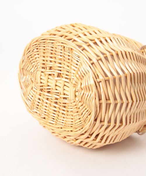 KOBE LETTUCE（コウベレタス）の「ラタン素材サークルorスクエアカゴバッグ（かごバッグ・レディース・その他1/その他2・FREE）」の3枚目の写真