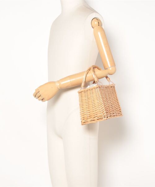 KOBE LETTUCE（コウベレタス）の「ラタン素材サークルorスクエアカゴバッグ（かごバッグ・レディース・その他1/その他2・FREE）」の4枚目の写真