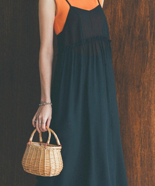 KOBE LETTUCE（コウベレタス）の「ラタン素材サークルorスクエアカゴバッグ（かごバッグ・レディース・その他1/その他2・FREE）」の8枚目の写真