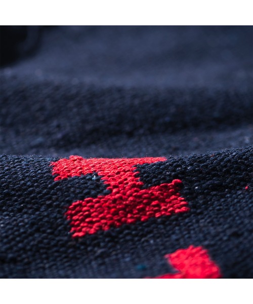 PUEBCO（プエブコ）の「HANDLOOMED RECYCLE YARN BATH MAT（ラグ/マット・メンズ・ライトグレー/ホワイト/ネイビー・ONE SIZE）」の9枚目の写真