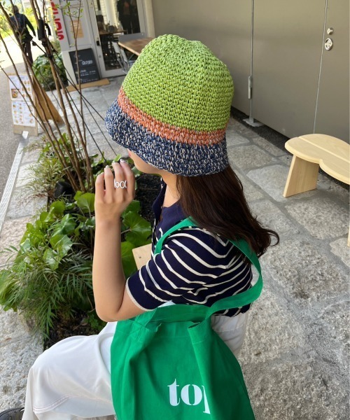 nemne store(ネンネストア)の「《Delfy》スキッパーボーダーサマーニットT(ポロシャツ・レディース・ネイビー/アイボリー・フリー)」の22枚目の写真