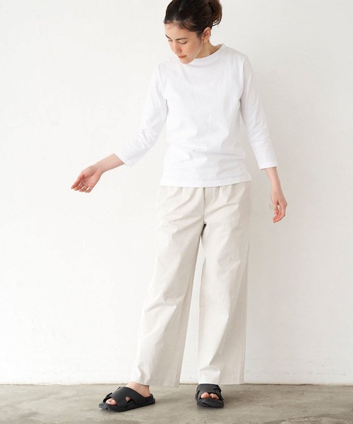 LA MARINE FRANCAISE（マリン フランセーズ）の「【Limhome】別注七分袖カットソー（Tシャツ/カットソー・レディース・チャコールグレー/ラベンダー/グリーン/キャメル/ホワイト・1/0）」の10枚目の写真