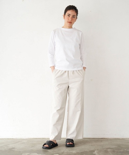 LA MARINE FRANCAISE（マリン フランセーズ）の「【Limhome】別注七分袖カットソー（Tシャツ/カットソー・レディース・チャコールグレー/ラベンダー/グリーン/キャメル/ホワイト・1/0）」の11枚目の写真