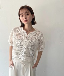 CLEIO | 【CLEIO】パフスリーブレースブラウス(シャツ/ブラウス)