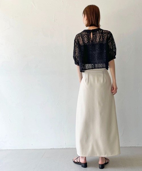 CLEIO（クレイオ）の「【CLEIO】パフスリーブレースブラウス（シャツ/ブラウス・レディース・アイボリー/ブラック・FREE）」の11枚目の写真