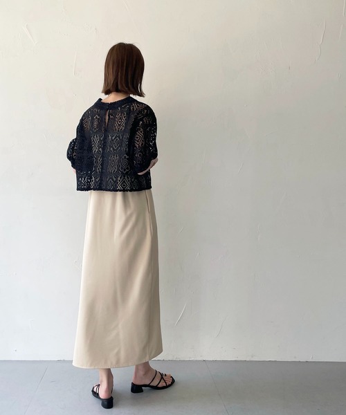 CLEIO（クレイオ）の「【CLEIO】パフスリーブレースブラウス（シャツ/ブラウス・レディース・アイボリー/ブラック・FREE）」の15枚目の写真