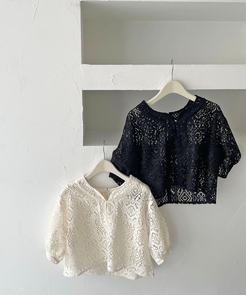 CLEIO（クレイオ）の「【CLEIO】パフスリーブレースブラウス（シャツ/ブラウス・レディース・アイボリー/ブラック・FREE）」の21枚目の写真