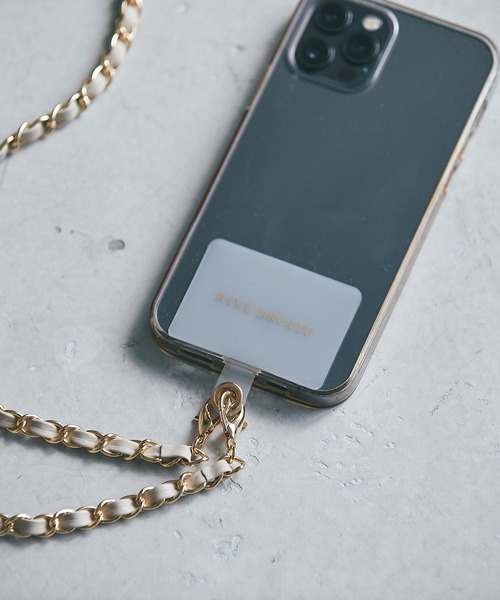 RIVE DROITE（リヴドロワ）の「チェーンストラップ（スマホグッズ・レディース・ブラック/ベージュ・FREE）」の5枚目の写真