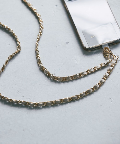 RIVE DROITE（リヴドロワ）の「チェーンストラップ（スマホグッズ・レディース・ブラック/ベージュ・FREE）」の6枚目の写真