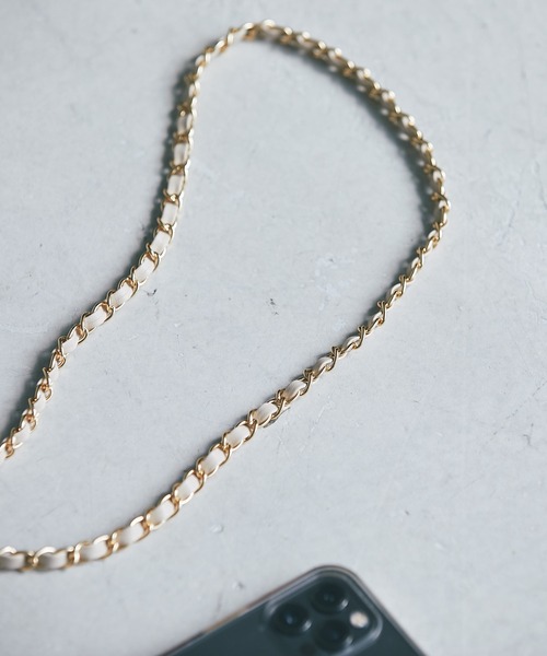 RIVE DROITE（リヴドロワ）の「チェーンストラップ（スマホグッズ・レディース・ブラック/ベージュ・FREE）」の7枚目の写真