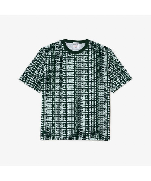 LACOSTE(ラコステ)の「『Lacoste x Netflix』 総柄Tシャツ(Tシャツ/カットソー・メンズ・レッド/グリーン・L/M/S/XL)」の9枚目の写真