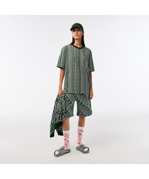 LACOSTE(ラコステ)の「『Lacoste x Netflix』 総柄Tシャツ(Tシャツ/カットソー・メンズ・レッド/グリーン・L/M/S/XL)」の12枚目の写真