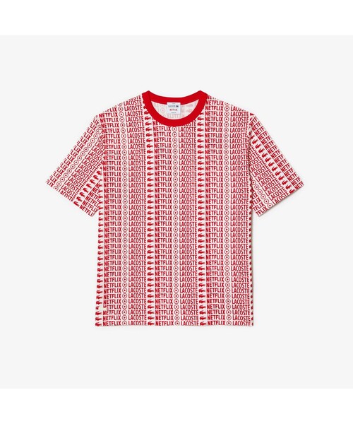 LACOSTE(ラコステ)の「『Lacoste x Netflix』 総柄Tシャツ(Tシャツ/カットソー・メンズ・レッド/グリーン・L/M/S/XL)」の7枚目の写真