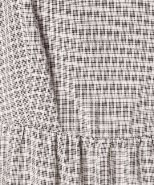 Heather(ヘザー)の「チェック柄ティアードキャミワンピース 908338(ワンピース・レディース・グレー/ベージュ/ブルー・FREE)」の6枚目の写真