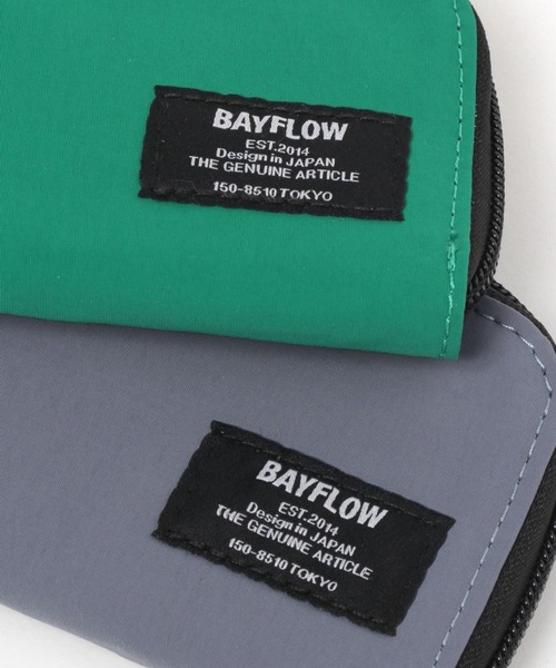 BAYFLOW（ベイフロー）の「ナイロンラウンドウォレット（財布・メンズ・グリーン/ブルー/ブラック・FREE）」の4枚目の写真