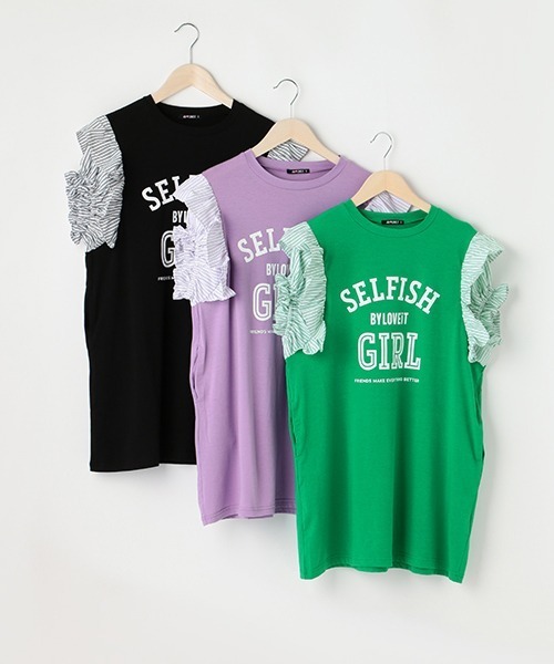 by LOVEiT(バイラビット)の「フリフリレイヤード風ミニワンピース(ワンピース・キッズ・ブラック/グリーン/ラベンダー・130cm/160cm/140cm/120cm/150cm)」の11枚目の写真
