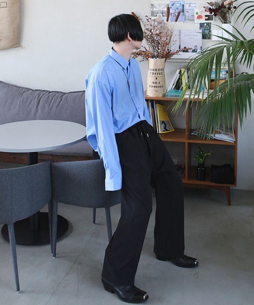 HOLY IN CODE（ホーリーインコード）の「HOLY IN CODE no.6733 5color muji over SHIRT（シャツ/ブラウス・メンズ・ブルー/ブラック・FREE）」の6枚目の写真