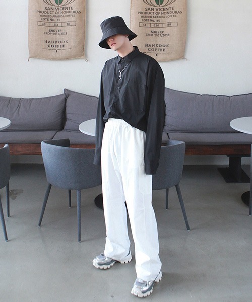 HOLY IN CODE（ホーリーインコード）の「HOLY IN CODE no.6733 5color muji over SHIRT（シャツ/ブラウス・メンズ・ブルー/ブラック・FREE）」の8枚目の写真