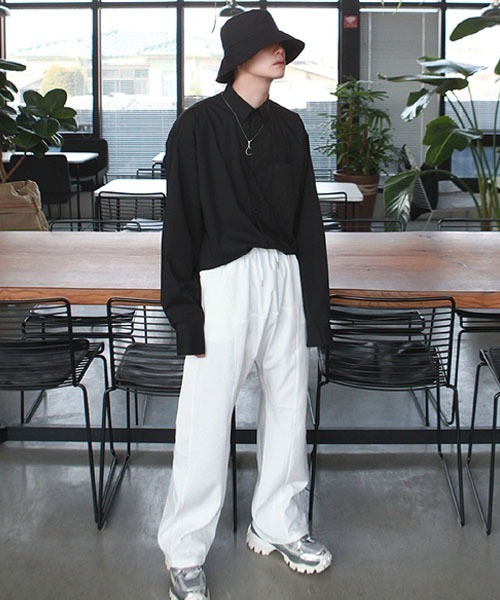 HOLY IN CODE（ホーリーインコード）の「HOLY IN CODE no.6733 5color muji over SHIRT（シャツ/ブラウス・メンズ・ブルー/ブラック・FREE）」の16枚目の写真