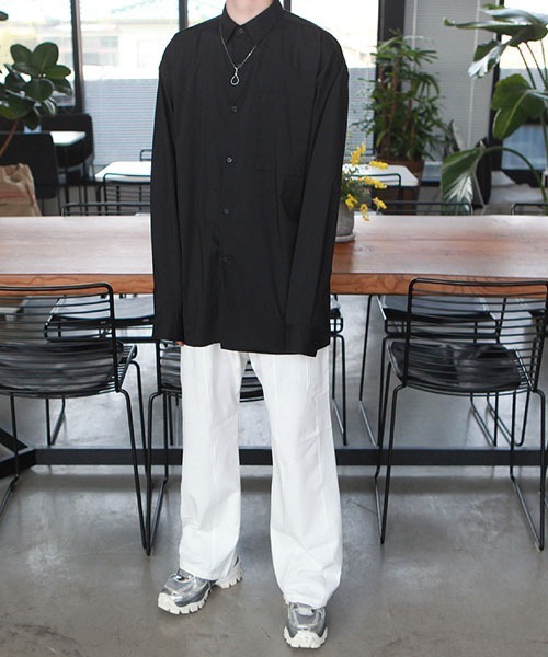 HOLY IN CODE（ホーリーインコード）の「HOLY IN CODE no.6733 5color muji over SHIRT（シャツ/ブラウス・メンズ・ブルー/ブラック・FREE）」の12枚目の写真