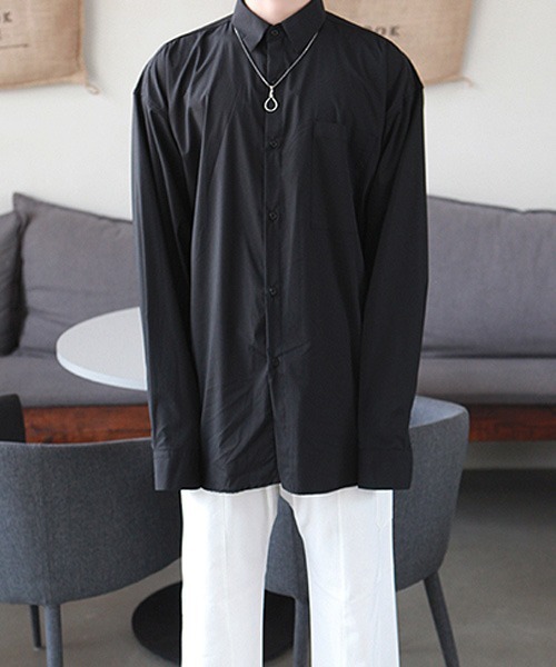 HOLY IN CODE（ホーリーインコード）の「HOLY IN CODE no.6733 5color muji over SHIRT（シャツ/ブラウス・メンズ・ブルー/ブラック・FREE）」の20枚目の写真