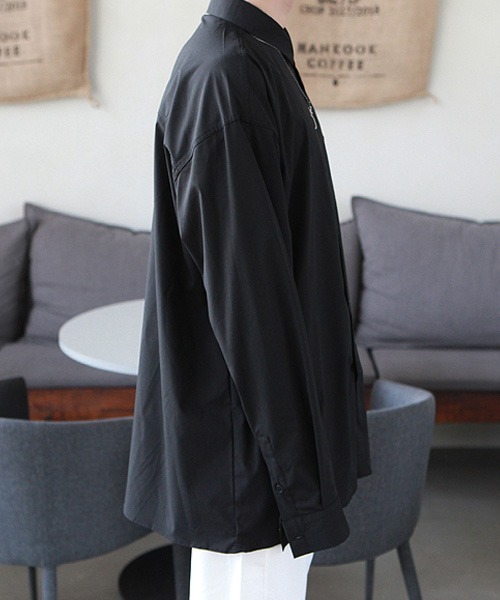 HOLY IN CODE（ホーリーインコード）の「HOLY IN CODE no.6733 5color muji over SHIRT（シャツ/ブラウス・メンズ・ブルー/ブラック・FREE）」の5枚目の写真