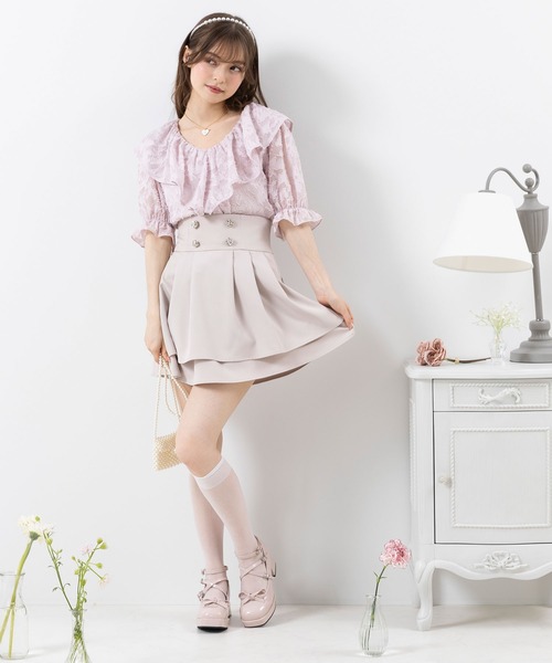 DearMyLoveRose(ディアマイラブローズ)の「エアリーフリルギャザーブラウス(シャツ/ブラウス・レディース・ベビーピンク/ホワイト/ラベンダー・MEDIUM/LARGE/XX-LARGE/X-LARGE)」の15枚目の写真