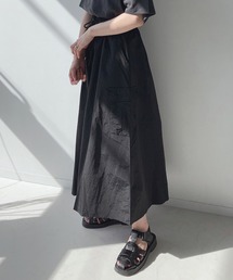 AS KNOW AS plus | 〇ナイロンカーゴフレアロングスカート(スカート)