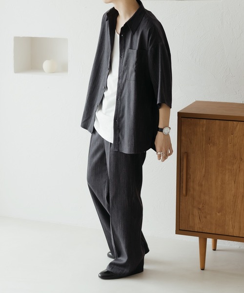 epnok（エプノック）の「スラブストライプストレートスラックス