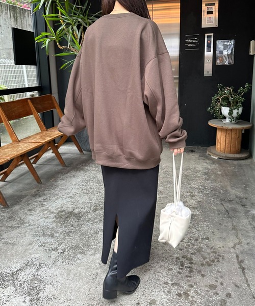 DISCOAT(ディスコート)の「【WEB限定】スーベニアマウンテン刺繍スウェット《ユニセックス》(スウェット・レディース・ブラック/ライトベージュ/ブラウン/ネイビー・FREE)」の15枚目の写真