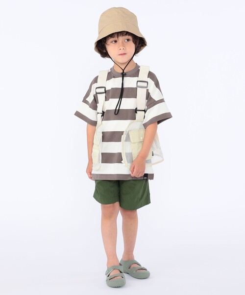 SHIPS(シップス)の「SHIPS KIDS:〈吸水速乾〉メッシュ バケット ハット(ハット・キッズ・ブラック/ベージュ・ONE SIZE)」の6枚目の写真