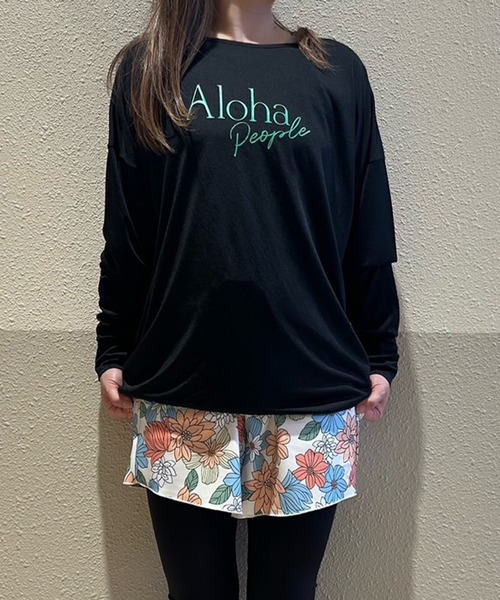 セール】ALOHA PEOPLE/アロハピープル ロンT/ラッシュガード/水陸両用